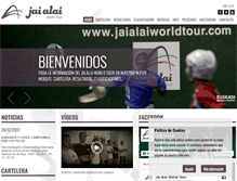 Tablet Screenshot of jaialaiworldtour.com